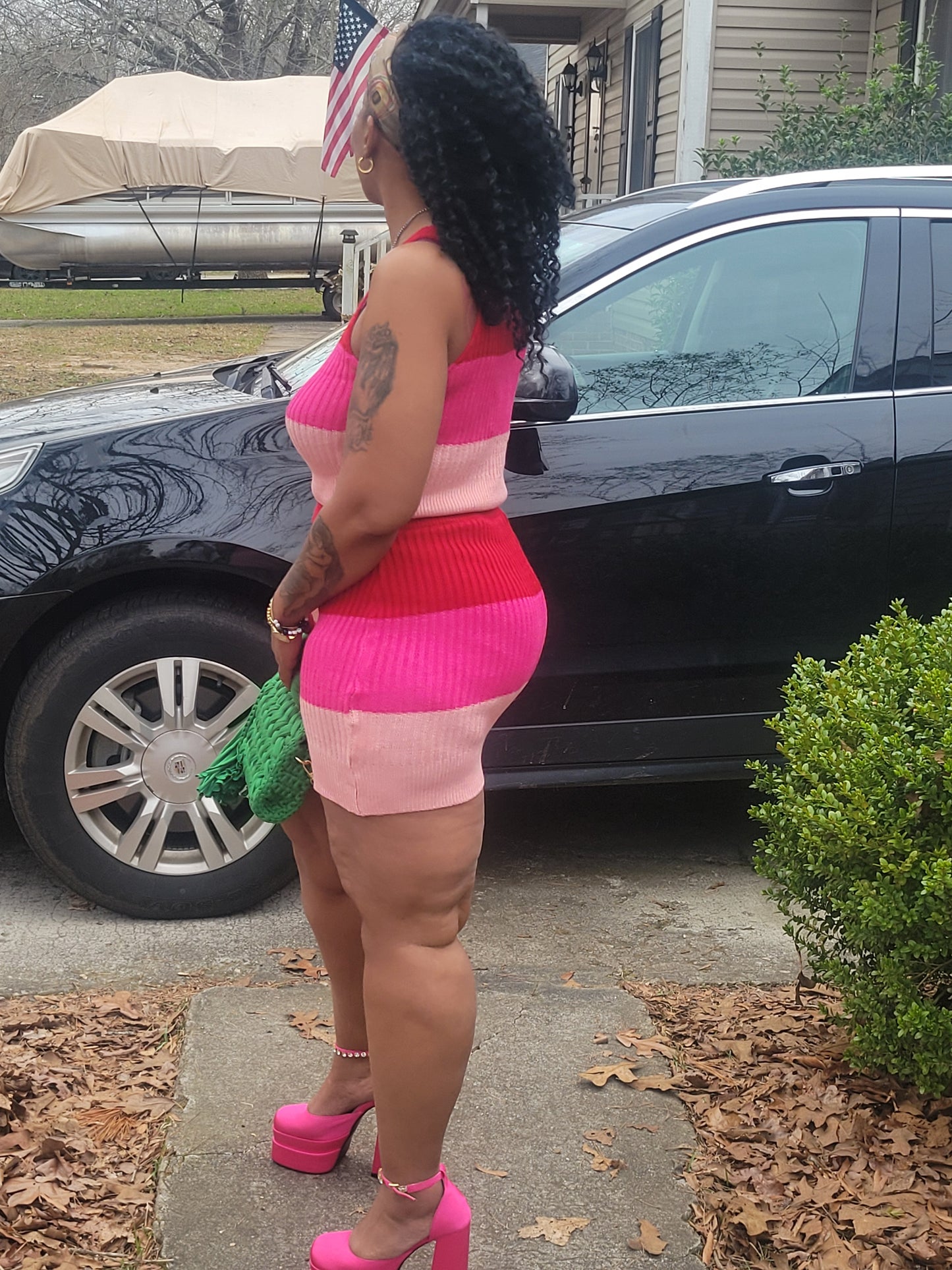 Pink two piece