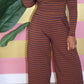 Brown stretch two piece set