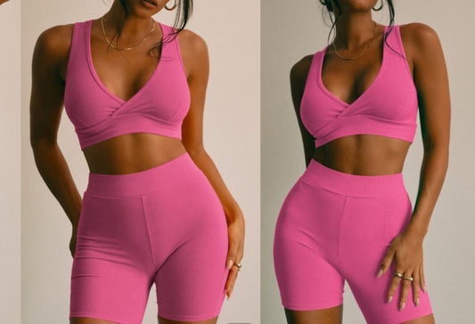 Pink two piece