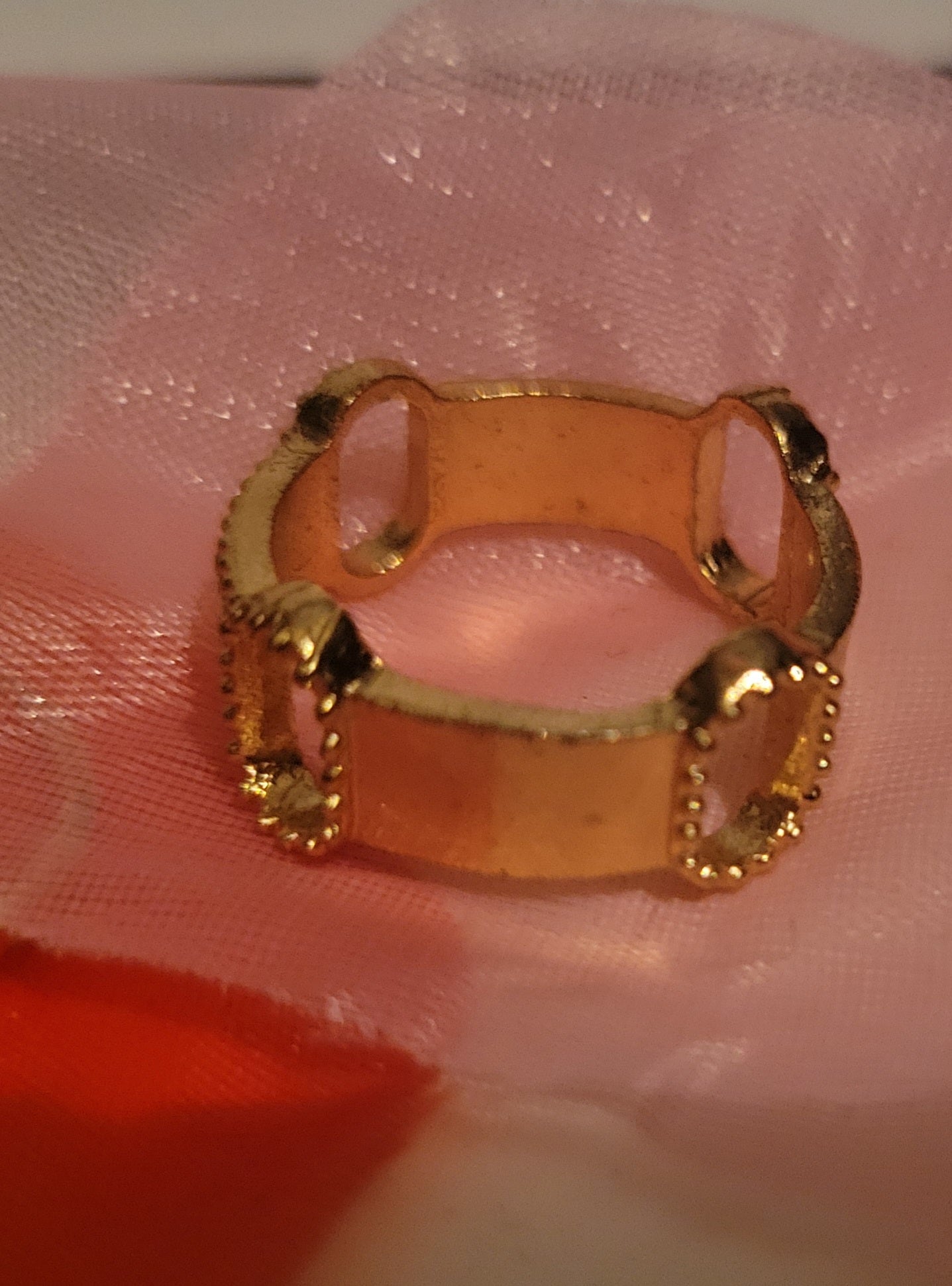 Gold stackable band